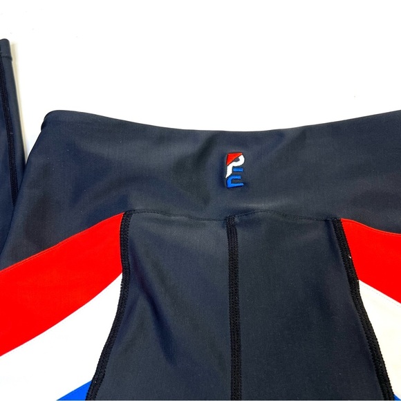 P.E Nation Side Stripe Red White Blue Sporty Athletic Leggings Size XS - Picture 13 of 14